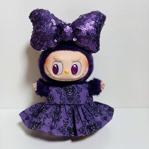 Labubu Disney Mickey Haunted Mansion Dress with Sparkle Bow Outfit